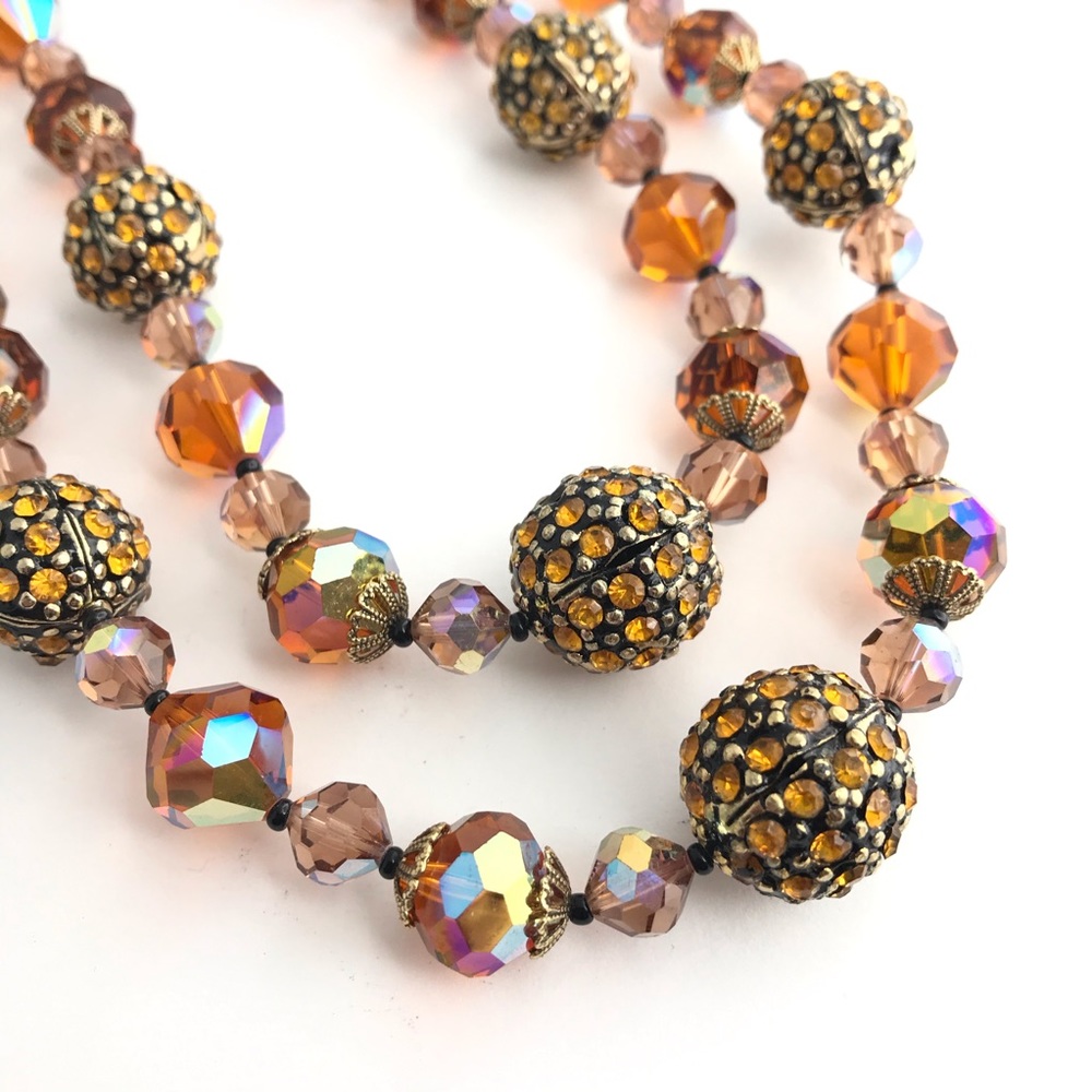 Crystal Necklace VENDOME Vintage Glamour Glitz